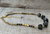 Black Onyx Nugget Gold Plated Beaded Choker Necklace