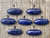 Horizontal Set Cobalt Blue Oval Lapis Lazuli Sterling Silver Ring