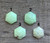 Bright Green Hexagon Faceted Chrysoprase Sterling Silver Ring
