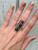 Large Copper Infused Tourmaline Composite Sterling Silver Ring