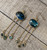 Gold Labradorite Chandelier Statement Earrings