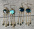 Gold Labradorite Chandelier Statement Earrings