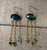 Gold Labradorite Chandelier Statement Earrings