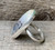 Large Oval Dendrite Opal Agate Stelring Silver Ring - Made to Order