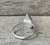 Teardrop Faceted Monarch Sterling Opal Quartz Doublet Sterling Silver Ring