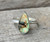 Teardrop Faceted Monarch Sterling Opal Quartz Doublet Sterling Silver Ring