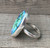 Oval Blue Monarch Sterling Opal Sterling Silver Ring Sizes 6-7