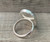 Oval Blue Monarch Sterling Opal Sterling Silver Ring Sizes 6-7