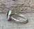 Green Strawberry Quartz Sterling Silver Ring with Floral Ring Band 8.5-9.5
