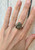 Raw Geode Druzy Golden Pyrite Sterling Silver Statement Ring Size 9.75-10.25