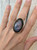 Stunning Large Oval Purple Peacock Flash Labradorite Sterling Silver Ring