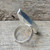 Large Teardrop Blue Green Monarch Sterling Opal Sterling Silver Ring Size 8