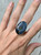 Reserved Mia Large Oval Blue Swirly and Brown Accent Pietersite Sterling Silver Ring
