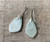 Geometric Spiny Oyster Copper Turquoise Dangle Sterling Silver Earrings 