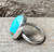 Large Oval Tibetan Turquoise Sterling Silver Ring Made to Order