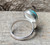 Large Oval Tibetan Turquoise Sterling Silver Ring Made to Order