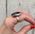 Large Oval Bright Blue Flashy Labradorite Statement Ring Size 8.75
