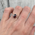 Made to Order Solitaire Faceted Red Garnet Sterling Silver Birthstone Ring