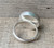 Large Round Off White Pink Mexican Fire Opal Sterling Silver Ring Size 8-8.5