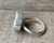 Horizontal Elegant Oval Green Druzy Crystal Sterling Silver Ring