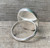 Large Oval Bright Pink Opal Blue Turquoise Inlay Sterling Silver Ring 