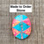 Large Oval Bright Pink Opal Blue Turquoise Inlay Sterling Silver Ring 