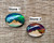 Oval Aurora Opal Doublet with Wood Mountains Sterling Silver Ring