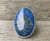 Stunning Large Oval Lapis Lazuli Sterling Silver Statement Ring Size 8.75