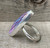 Stunning Marquise Faceted Bright Pink Purple Orange Blue Aurora Opal Quartz Doublet Sterling Silver Ring