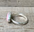 Romantic Oval Pink Conch Shell Serling Silver Ring - Horizontal or Vertical Setting Romantic Oval Pink Conch Shell Serling Silver Ring - Horizontal or Vertical Setting