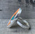 Marquise Spiny Oyster Copper Turquoise Sterling Silver Ring with Floral Band