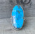 Large Oval Blue Silver Mexican Turquoise Sterling Silver Statement Ring 