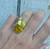 Oval Honey Yellow Copper Turquoise Sterling Silver Ring Size 6.25-6.75