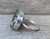 Golden Geode Oval Pyrite Sterling Silver Statement Ring Ring Size 8.5-9