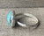 Edgy Faceted Natural Turquoise Quartz Doublet Sterling Silver Ring 