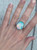 Large Oval Blue Pink Aurora Quartz Opal Doublet Size 9-9.5