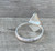 Diamond Shaped Faceted Brown Montana Agate Sterling Silver Ring