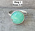 Bright Green Round Chrysoprase Sterling Silver Solitaire Ring 