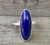 Elegant Cobalt Blue Oval Lapis Lazuli Sterling Silver Ring