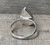 Teardrop Blue Pink Simulated Bello Opal White Black Ceramic Inlay Stone Ring Made to Order