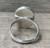 Oval Neon Yellow Green Bello Opal White Black Ceramic Inlay Stone Ring Size 7-8