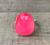 Geometric Faceted Free Form Hot Pink Chalcedony Sterling Silver Ring 7.5-8