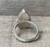 Large Teardrop Hot Pink Aurora Opal and Black Agate Sterling Silver Ring