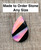 Large Teardrop Hot Pink Aurora Opal and Black Agate Sterling Silver Ring