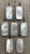 Large Cushion Cut White Mother of Pearl Sterling Silver Ring with Serrated Setting