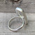 Cushion Cut Monarch Sterling Opal Sterling Silver Ring Size 5.75-6.25