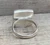 Square Cushion Cut Green Turquoise Pink Opal White Mother of Pearl and Black Onyx Inlay Stone Ring