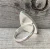 Free Form Sky Plume Agate Sterling Silver Ring