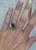 Teardrop Monarch Sterling Opal Sterling Silver Ring Sizes 7-8