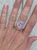 Stunning Bright Multi ColoredStunning Bright Multi Colored Purple Pink Large Oval Monarch Sterling Opal Chatoyant Sterling Silver Ring
